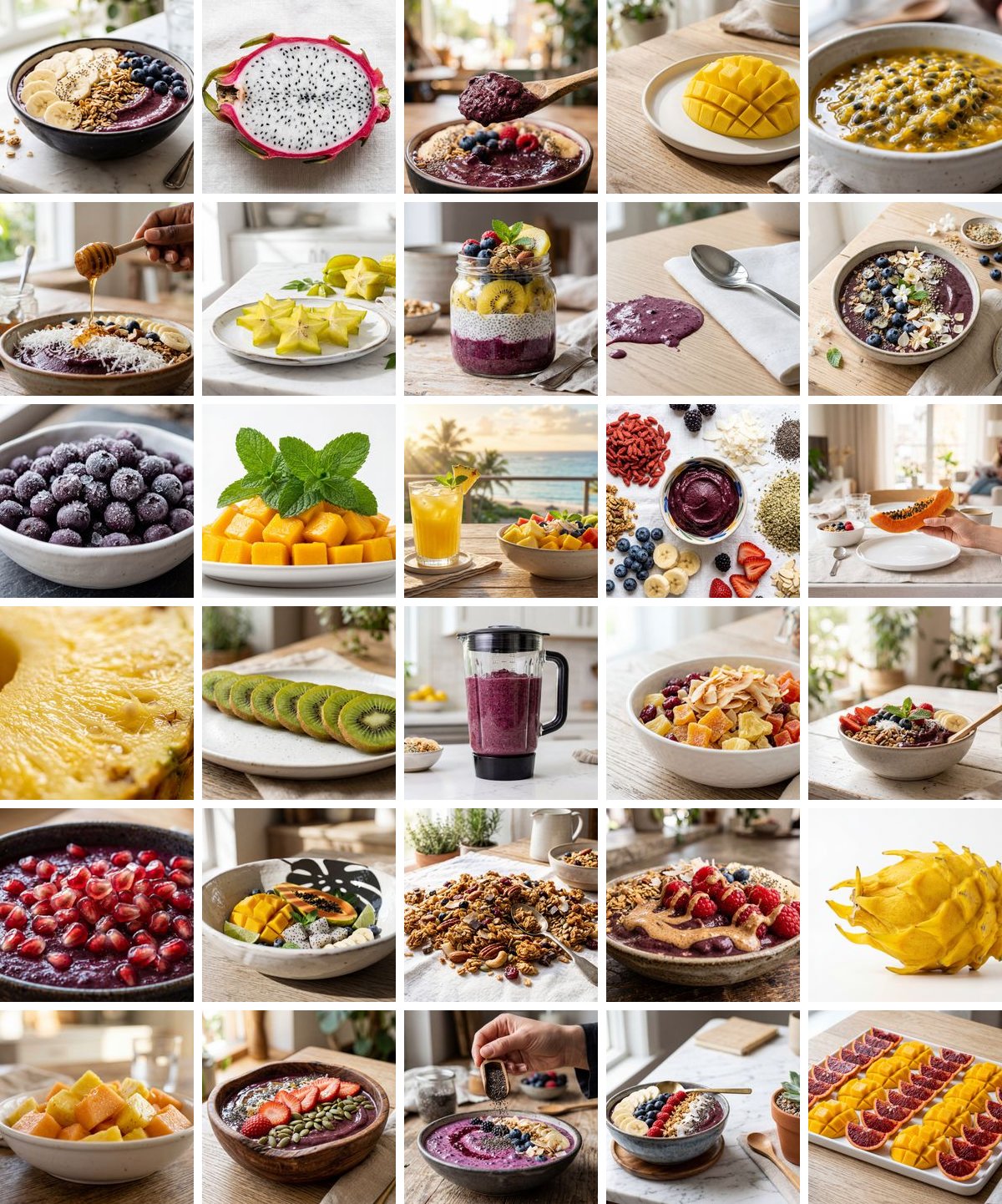 Healthy Tropical Fruit & Smoothie Bowls Vol. 1